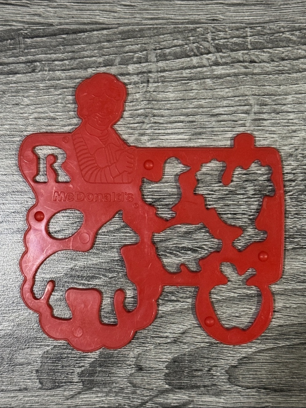 McDonald’s | Red Tractor Farm Animal Stencils (1989) - Vintage Happy Meal Toy